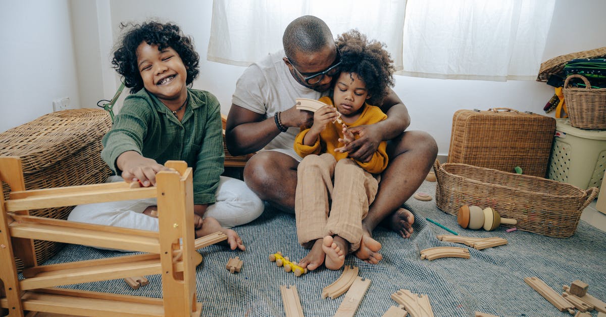What missions do I have to play to collect all the Bobbleheads in Fallout 4? - Cute black girls collecting wooden details of constructor with father while spending weekend together at home