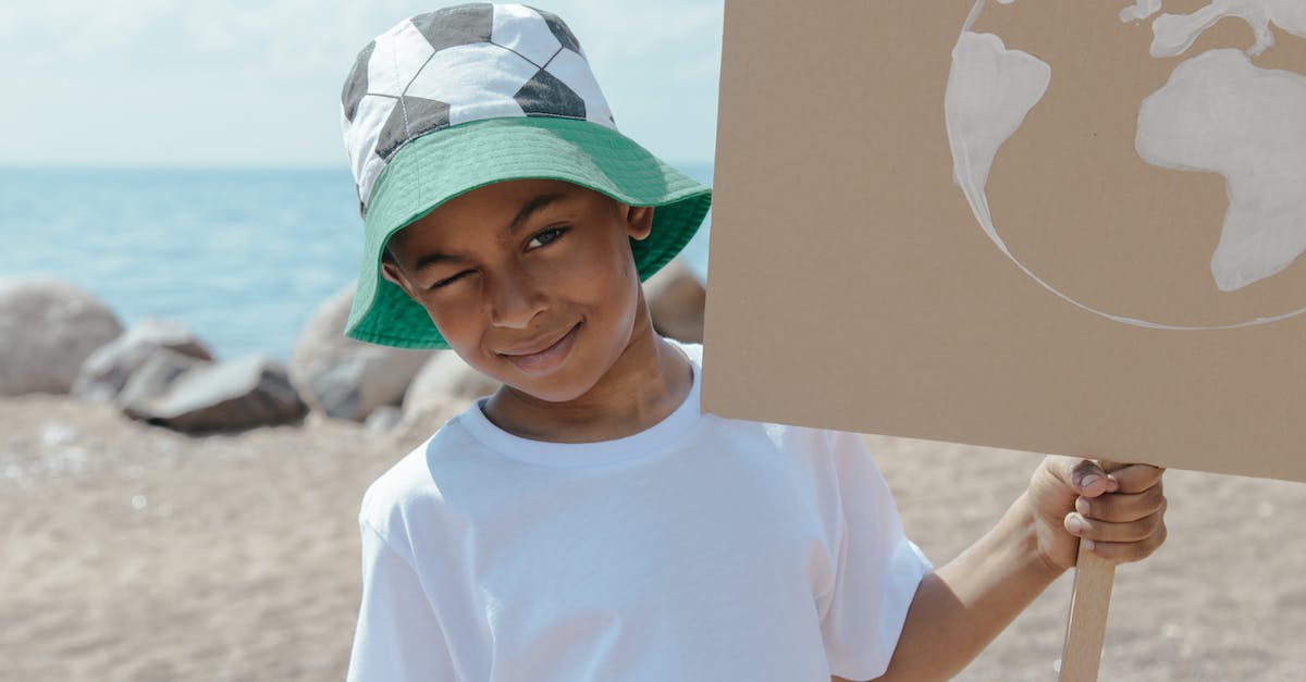 What on earth is a T-Spin - A Kid Holding an Earth Conservation PLacard