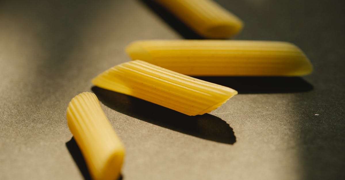 What sort of surfaces trigger Elemental Affinity? - Raw penne rigate on dark surface What sort of surfaces trigger Elemental Affinity? - Raw penne rigate on dark surface