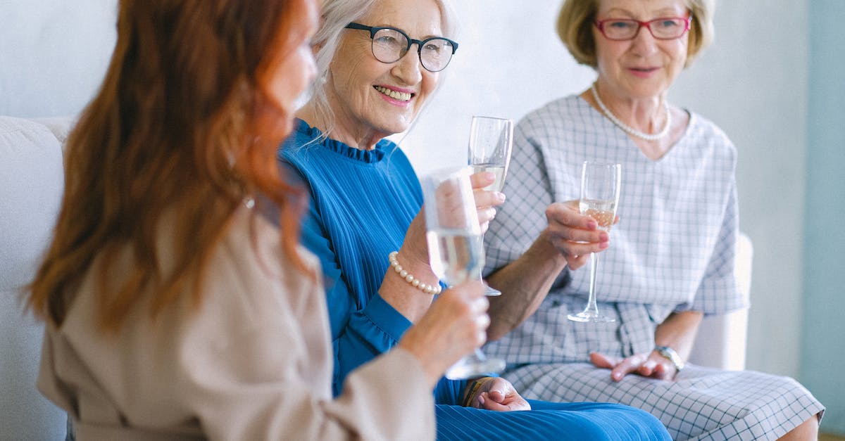 What special markup options are there in Discussions and how to use them? - Elderly cheerful women with glasses of champagne smiling and chatting while celebrating special festive event What special markup options are there in Discussions and how to use them? - Elderly cheerful women with glasses of champagne smiling and chatting while celebrating special festive event