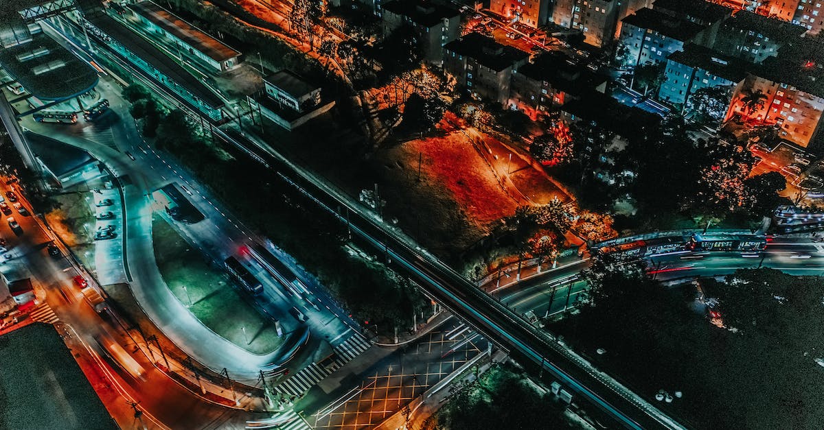 What tech reduces the energy cost of roads? - Aerial Photo of Lighted Streets What tech reduces the energy cost of roads? - Aerial Photo of Lighted Streets