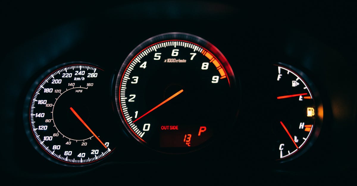 What unit does the radiation indicator show? - Dashboard with control and measuring devices in automobile What unit does the radiation indicator show? - Dashboard with control and measuring devices in automobile