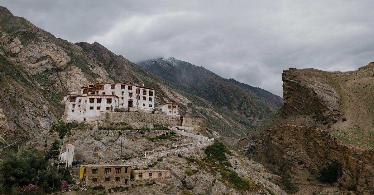 What was added in Monument Valley+? - Picturesque mountainous valley with ancient Buddhist monastery on cloudy day What was added in Monument Valley+? - Picturesque mountainous valley with ancient Buddhist monastery on cloudy day