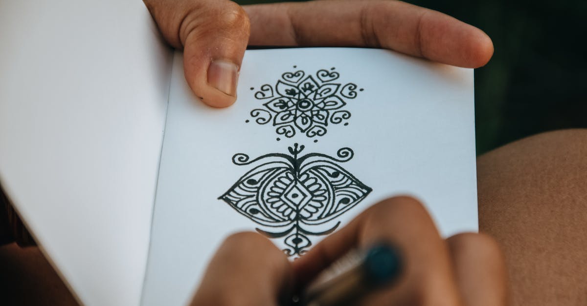 What was the meaning of the riddle? - Crop anonymous talented person creating difficult mehendi sketch in album with white sheets What was the meaning of the riddle? - Crop anonymous talented person creating difficult mehendi sketch in album with white sheets