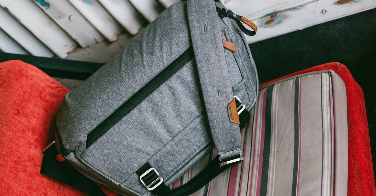 Whats happening if your pokemon bag is full and egg hatches? - Gray travel bag on sofa near shabby door