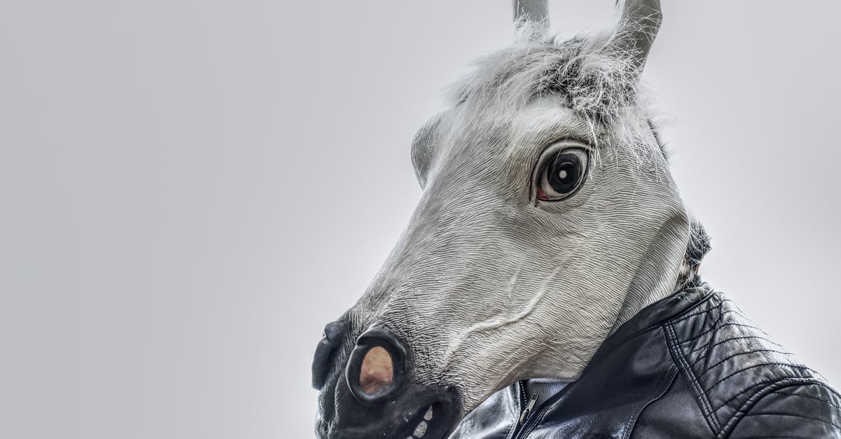 Whats with the fake crime? - White Horse Wearing Black Leather Zip-up Jacket Whats with the fake crime? - White Horse Wearing Black Leather Zip-up Jacket