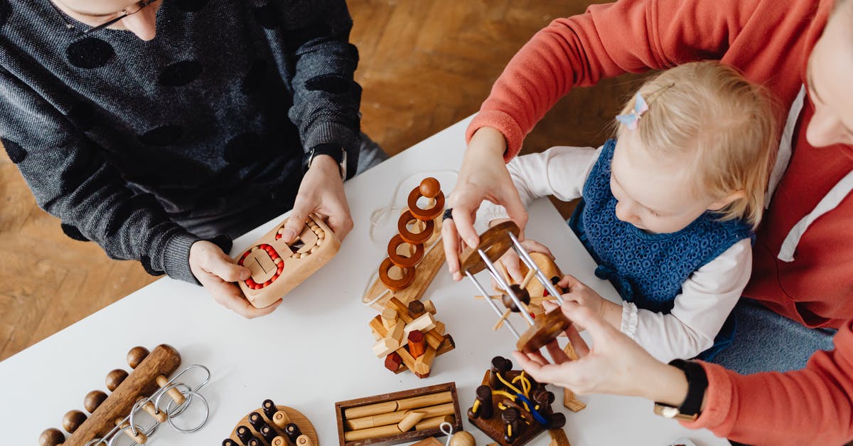 When can I play by myself? - Overhead Shot of a Family Solving Puzzles When can I play by myself? - Overhead Shot of a Family Solving Puzzles