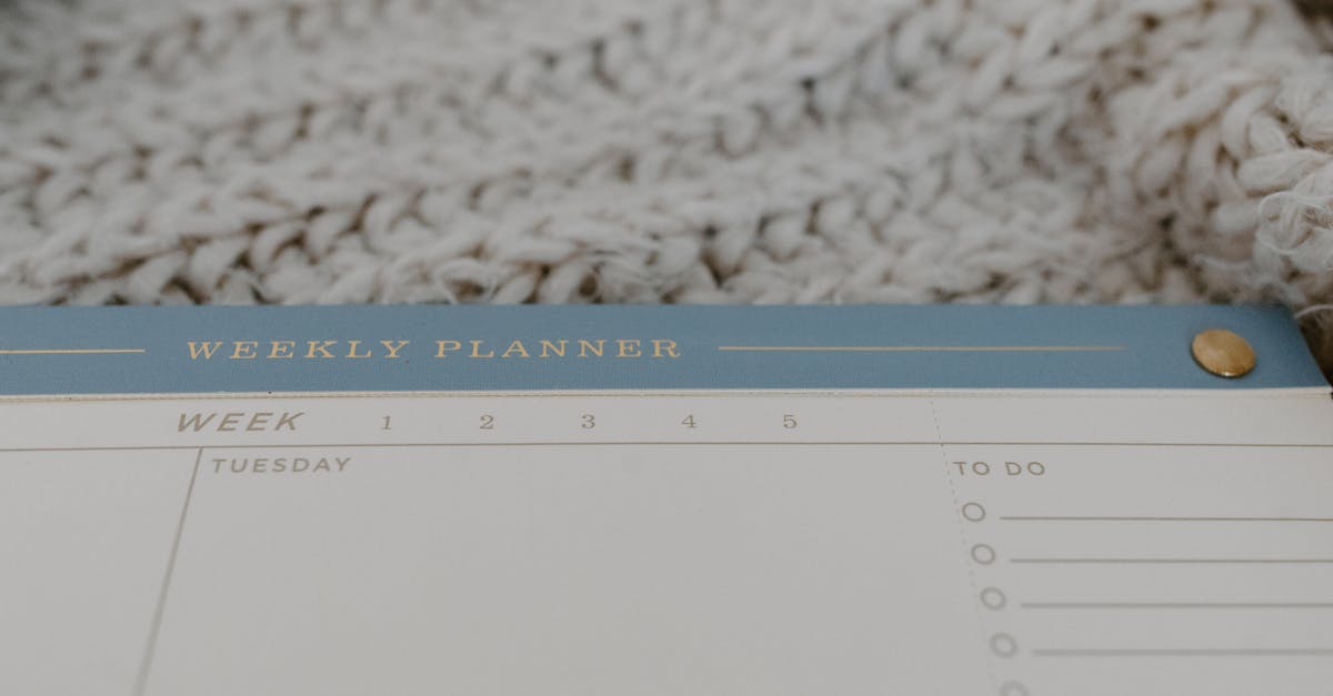 When do the weekly brawls reset? - Close Up Shot Of Weekly Planner