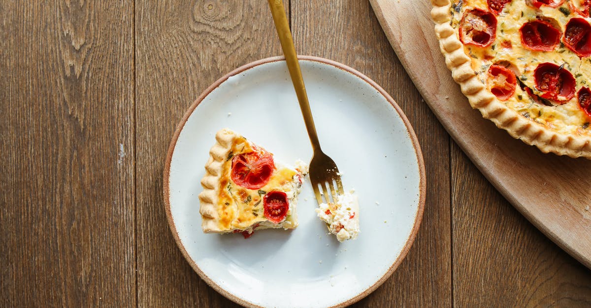 When does the 'Date' occur at Golden Saucer? - Overhead Shot of a Slice of Tomato Pie