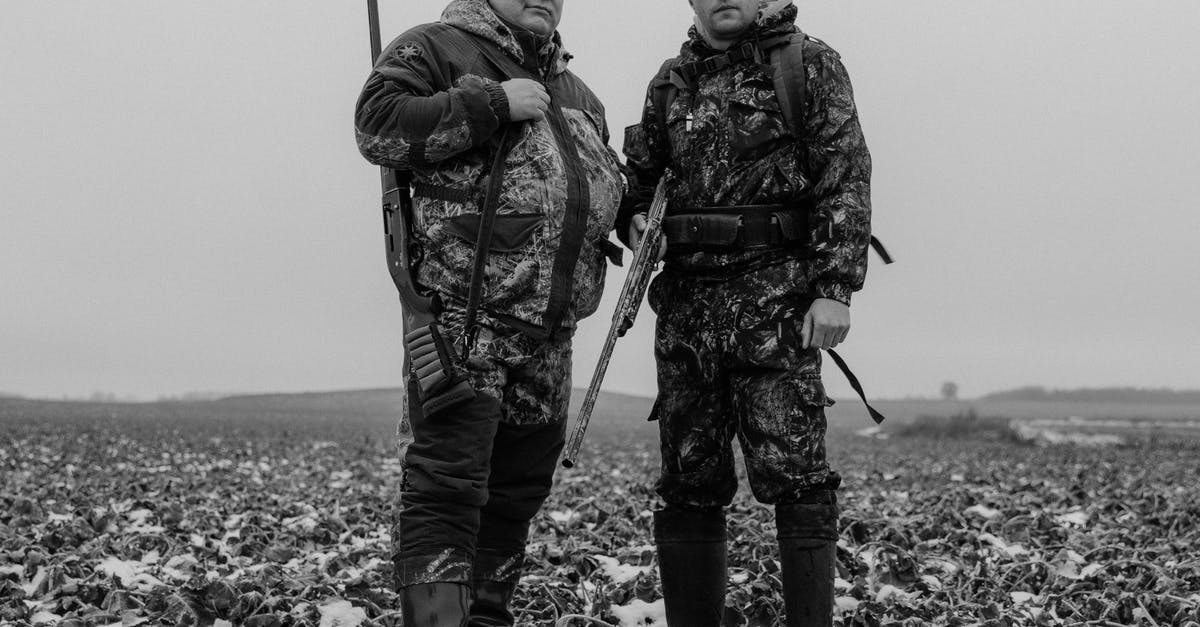 When the FOB is past full capacity, how are soldiers chosen to be dismissed? - Two Men in Camouflage Clothing Holding Rifles When the FOB is past full capacity, how are soldiers chosen to be dismissed? - Two Men in Camouflage Clothing Holding Rifles