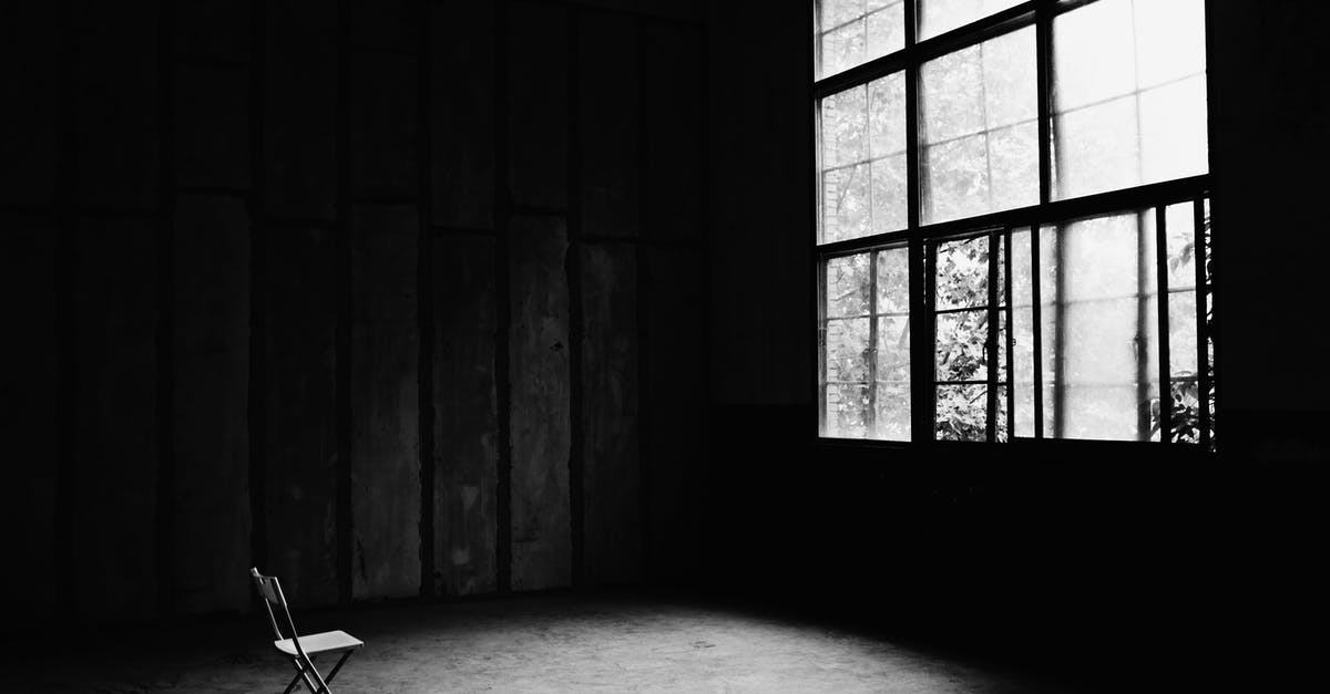 Where are the boards for fixing the window? - Chair in an Empty Room with Windows Where are the boards for fixing the window? - Chair in an Empty Room with Windows