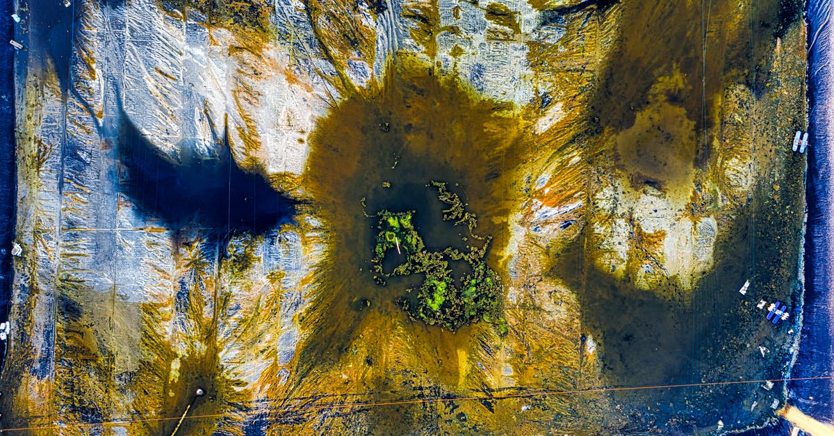 Where can I farm Aqua Pearls? - Abstract background of artificial pond with spotted surface Where can I farm Aqua Pearls? - Abstract background of artificial pond with spotted surface