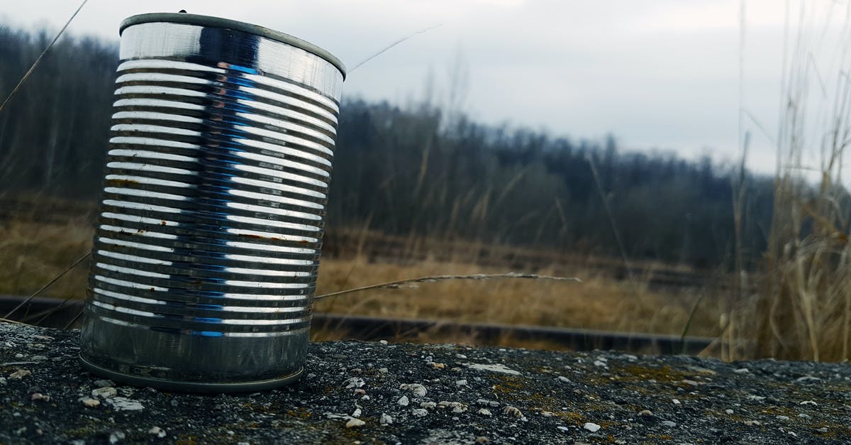 Where can I store Grass? - Tin Can on Gravel Surface