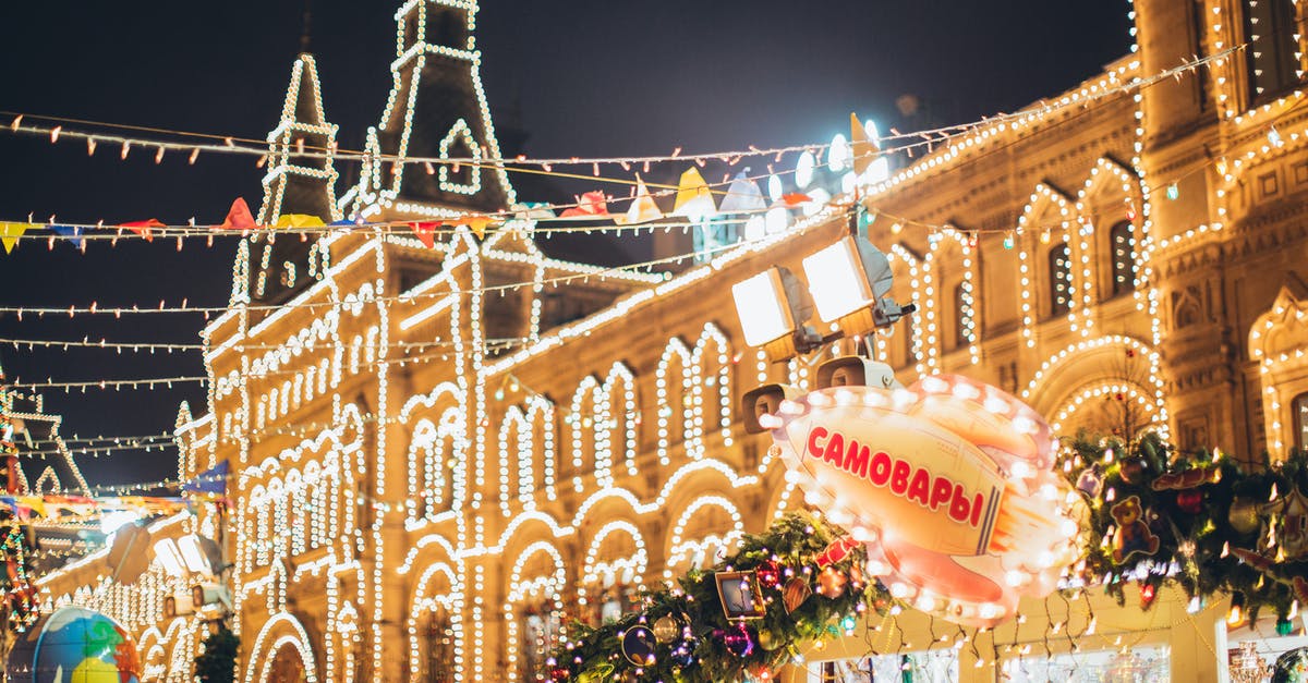 Where does Freak Fortress 2's The Tank theme (titled metalfox.mp3) come from? - Low angle of exterior of old building decorated with small round white lamps during Christmas holiday in night city under cloudy dark sky