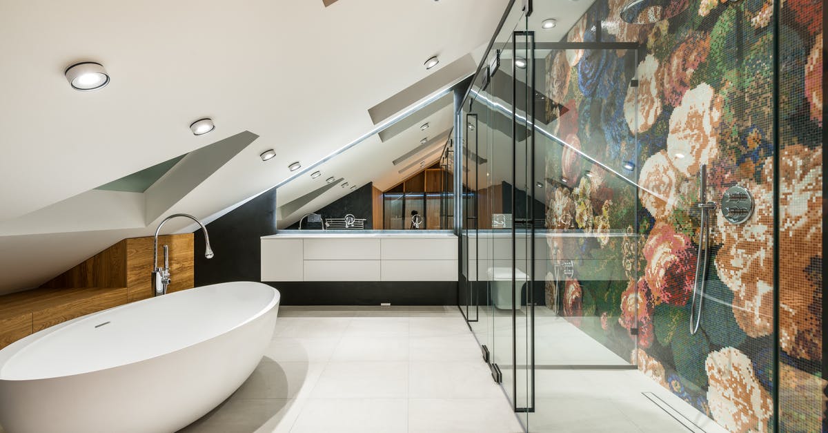 Where does the new tile appear in Threes? - Interior of stylish bathroom in cottage Where does the new tile appear in Threes? - Interior of stylish bathroom in cottage