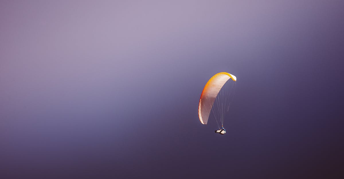 Where is the parachute? - Person in Parachute in Mid Air