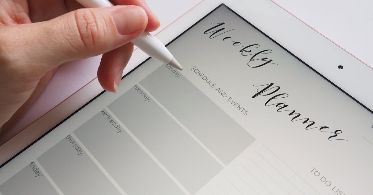 Where is the program scheduler on the iPad version? - Person Holding White Stylus Where is the program scheduler on the iPad version? - Person Holding White Stylus