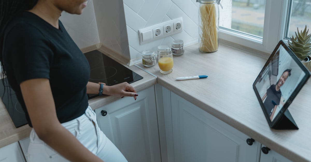 Where is the program scheduler on the iPad version? - Man in Black T-shirt Standing Near Sink