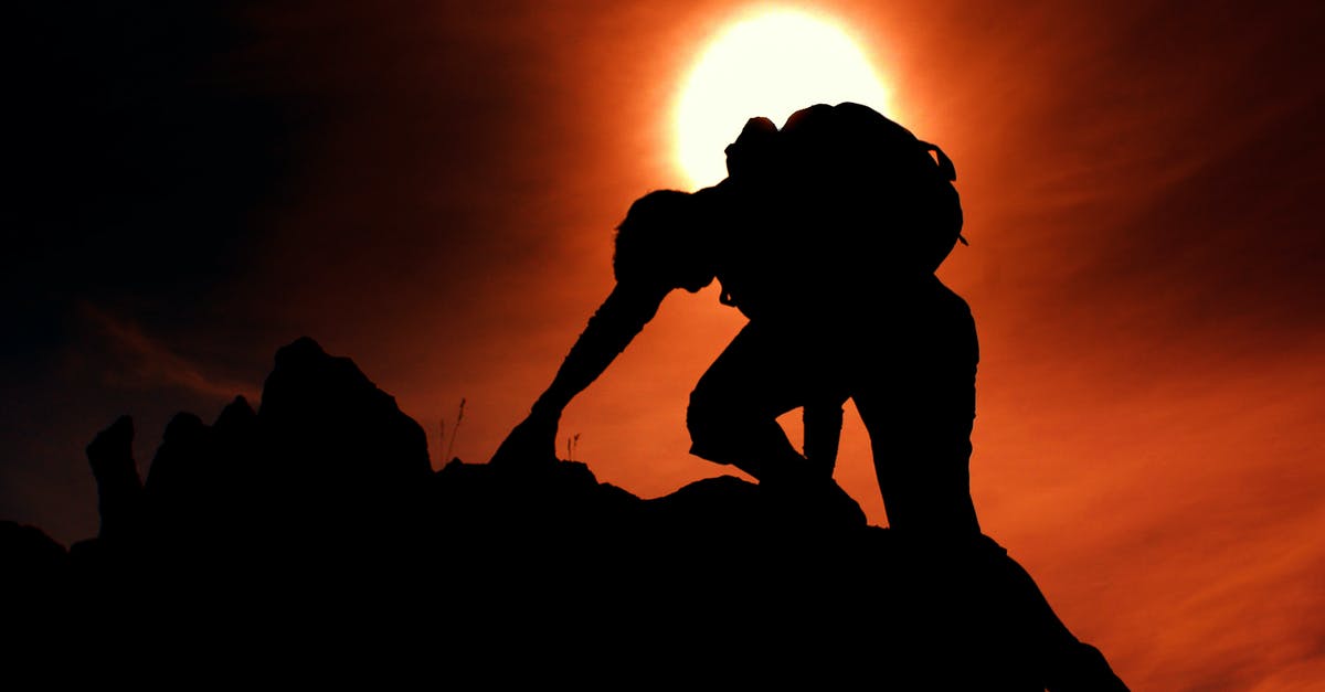 Where is the sun visor? - Silhouette of Man Rock Climbing Where is the sun visor? - Silhouette of Man Rock Climbing
