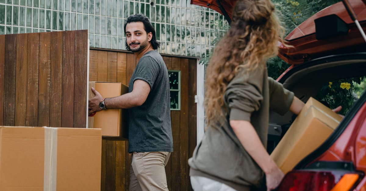 Where is there a reliable place to get the other components for making Ammo? - Couple in yard unloading car while moving house Where is there a reliable place to get the other components for making Ammo? - Couple in yard unloading car while moving house