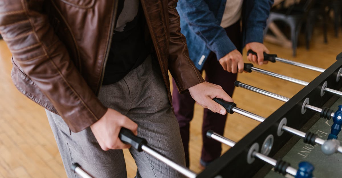 Which game is this (RPG)? - Person in Brown Leather Jacket Holding Black Handle Bar Which game is this (RPG)? - Person in Brown Leather Jacket Holding Black Handle Bar