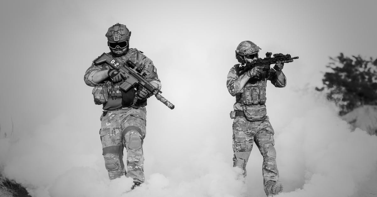 Which guns can shoot through walls? - Two Men in Military Clothing With Guns