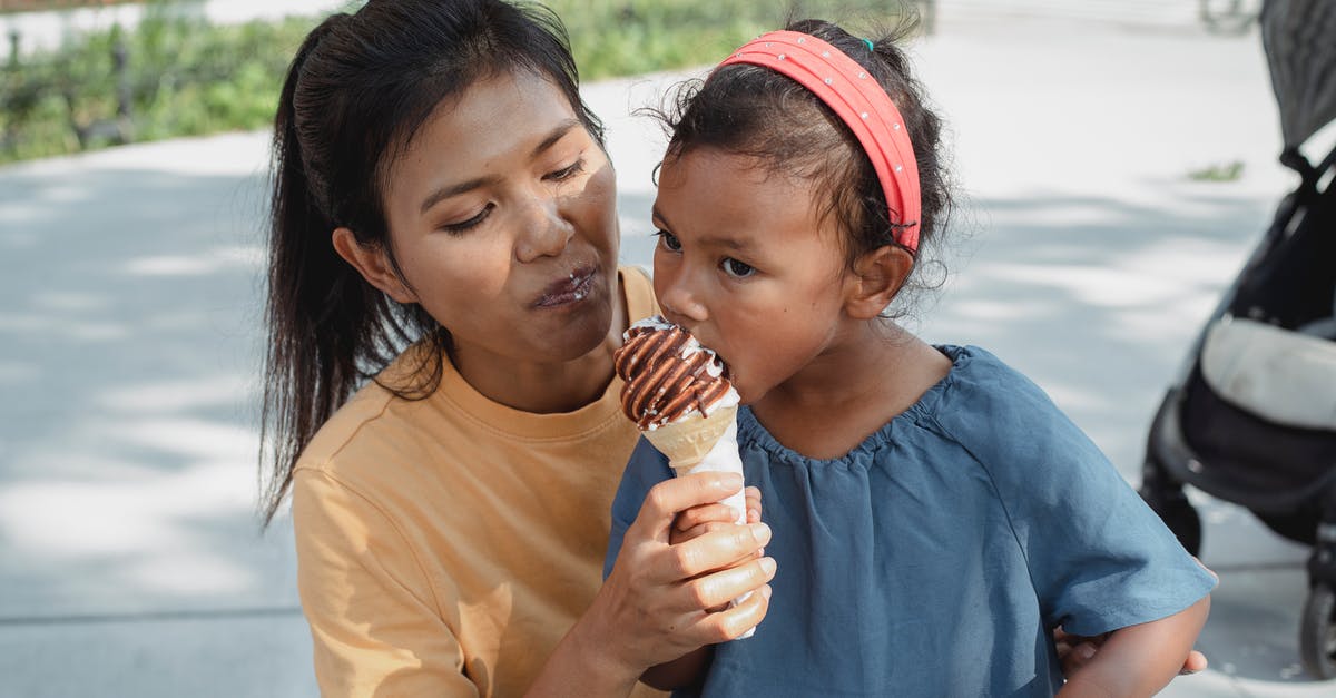 Which NPCs share my love of eating dead NPCs? - Happy ethnic mother feeding daughter with tasty sweet ice cream