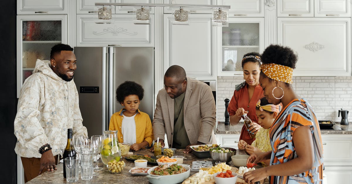 Which room gets entered in the contest? - Family Preparing Food in the Kitchen