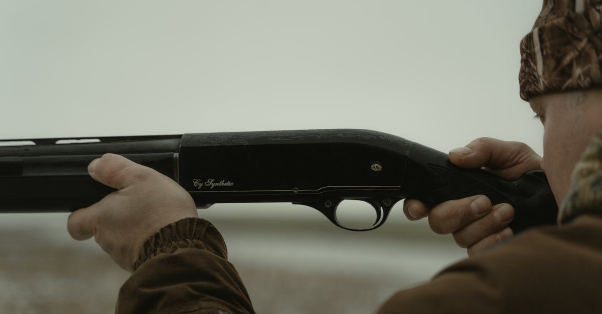 Which weapons count as a shotgun in Fallout Shelter? - Photo of  Man Using His Gun