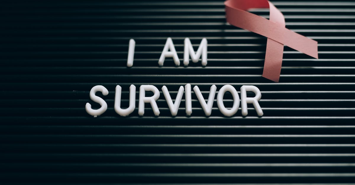Why am I losing this title? - I Am Survivor Note on a Letterboard