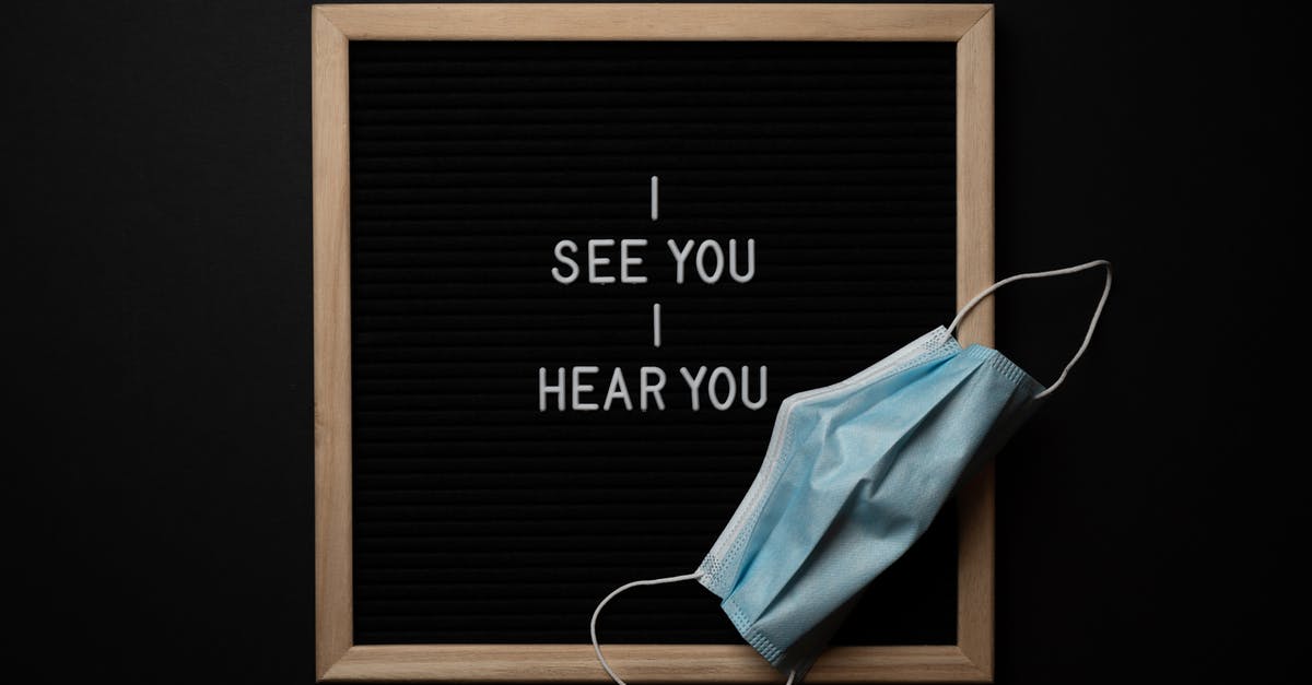 Why am I not seeing any new artifacts? - Frame with text placed on blackboard with sterile mask