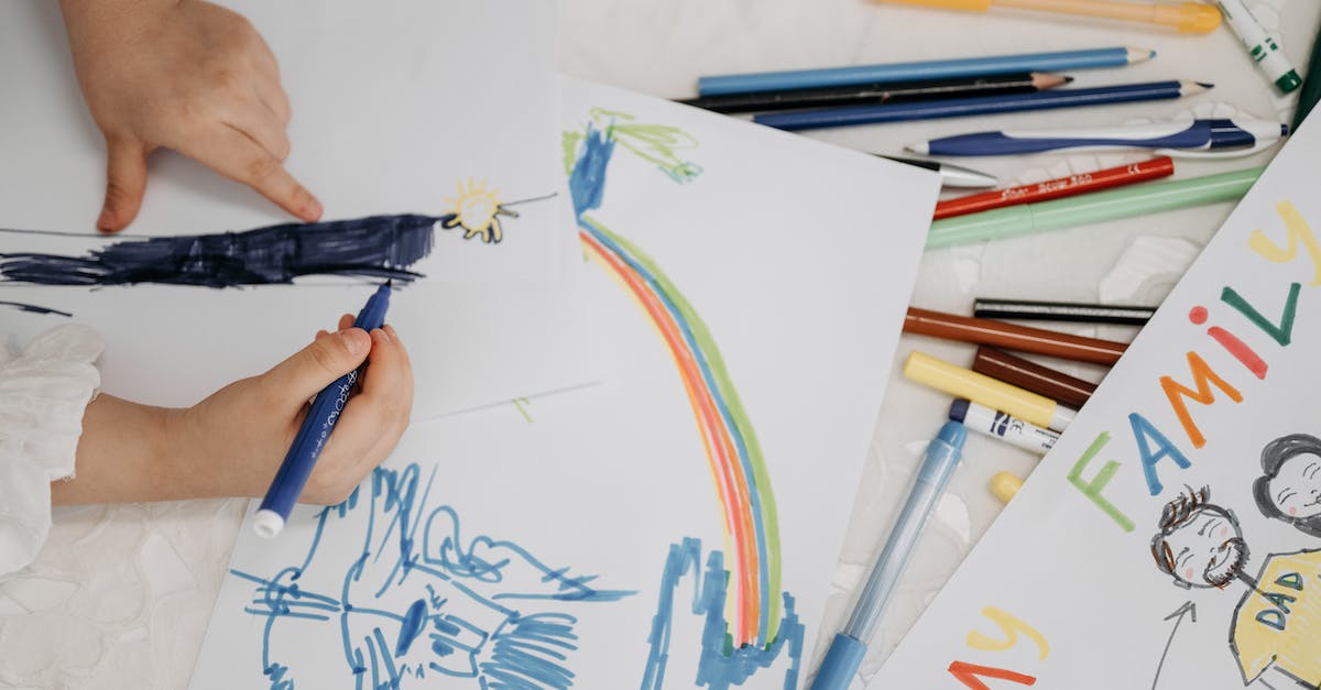 Why are my kids naked? - Child Doddles Using Colored Pens