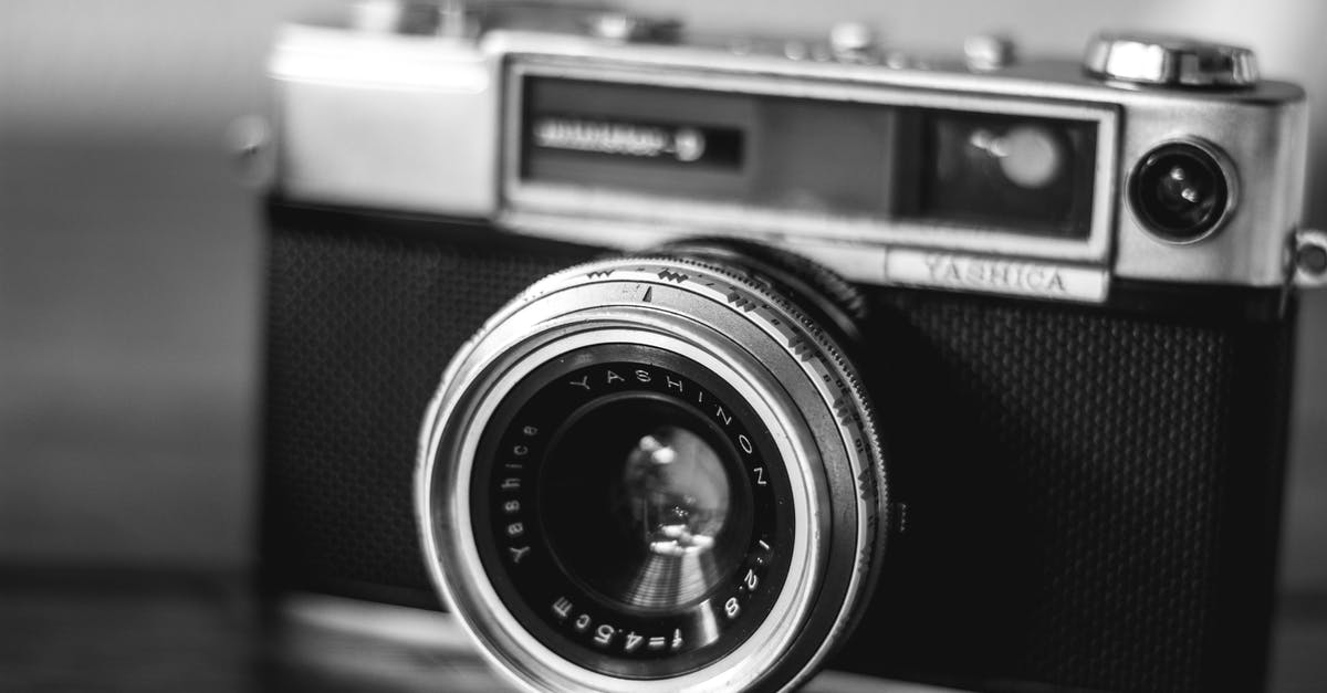 Why can't I equip the rare decals? - Black and white of retro photo camera with lens and flash placed on table