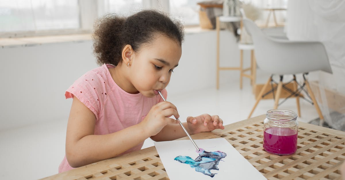 Why can't I get Crushing Blow 2? - Creative black little child blow painting with straw on paper