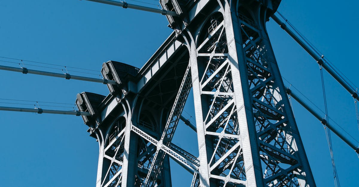 Why can't I make my Tinkers Construct iron parts? - From below of suspension Williamsburg Bridge with long metal constructions against cloudless sky