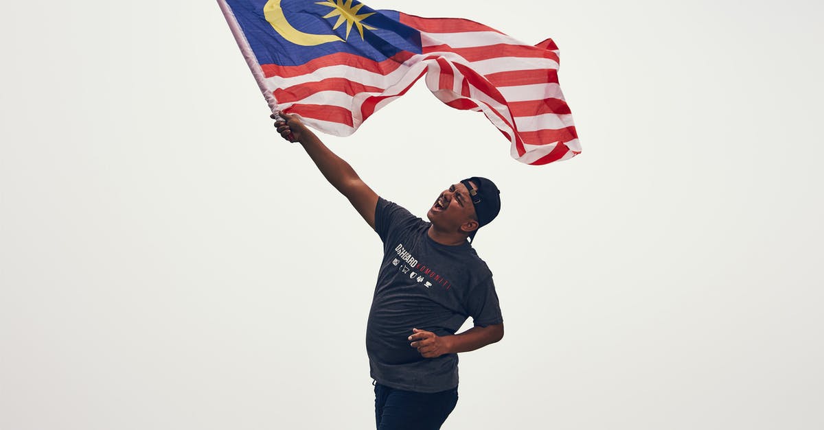Why can't I shout at the graybeards? - Man in Black T-Shirt Holding Flag of Malaysia