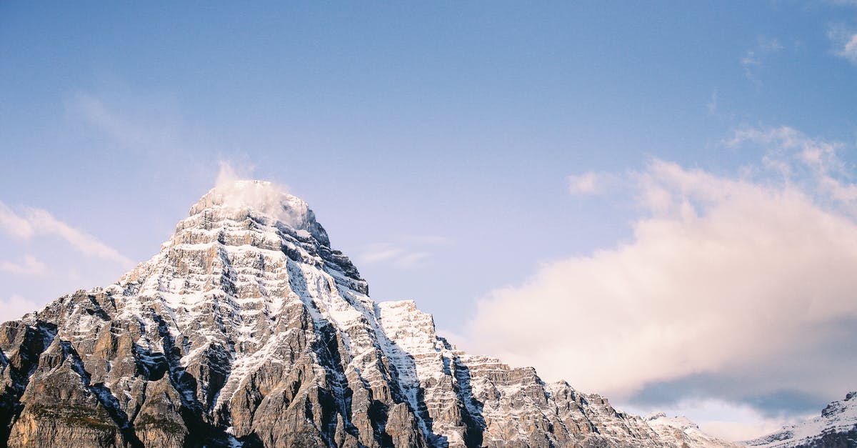 Why did Cloud want to take the Huge Materia? - Snowy ridge in mountainous terrain under cloudy sky