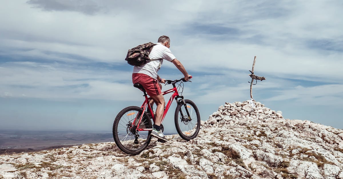 Why did the hog riders follow this path? - Man Riding Bicycle on Off-road