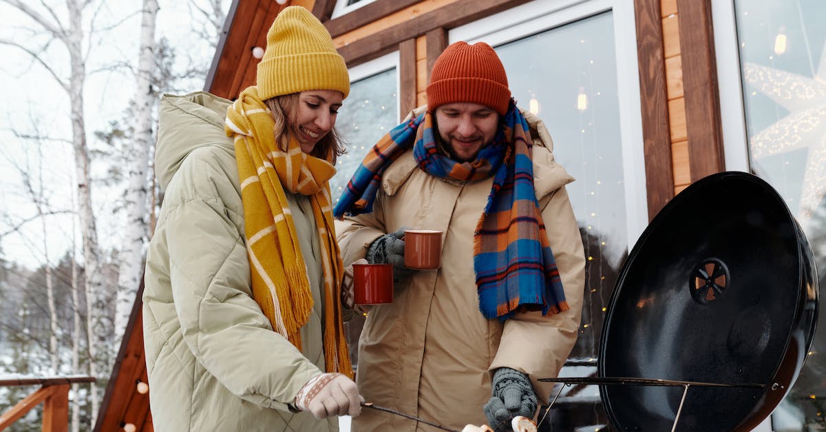 Why do I need 5 snow layers to replace a half slab? - Couple Doing Barbecue in Winter Why do I need 5 snow layers to replace a half slab? - Couple Doing Barbecue in Winter