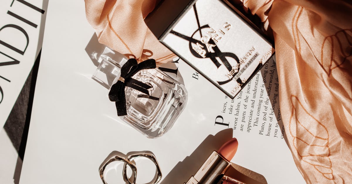 Why do some items have the Saints logo next to them? - Perfume Bottle and Lipstick on a Magazine Why do some items have the Saints logo next to them? - Perfume Bottle and Lipstick on a Magazine