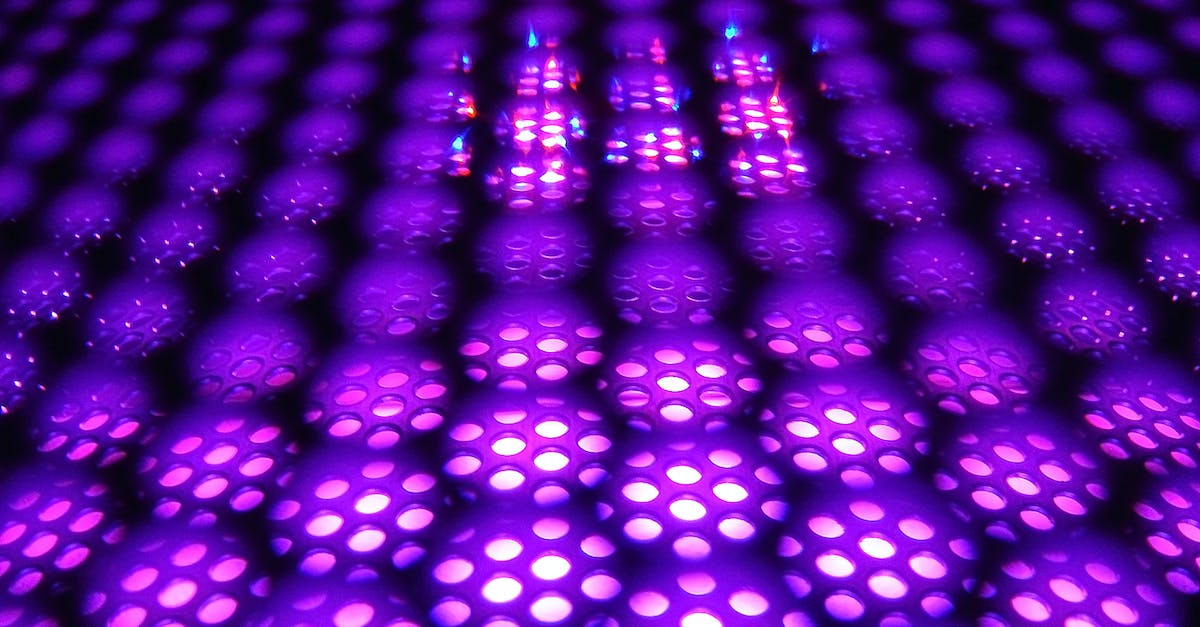 Why does one of my floors have lights around it? - Purple and Black Light Illustration