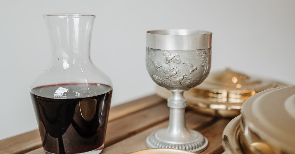Why don't my items show up? - Red Wine on a Decanter and a Pewter Goblet