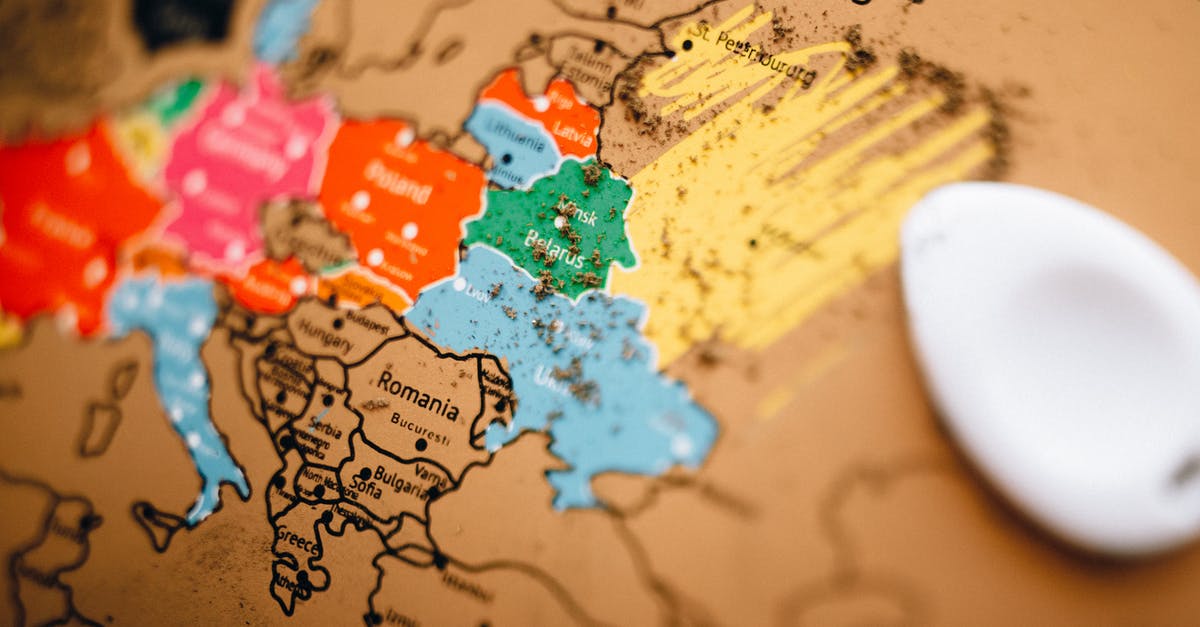 Why is a map location marked with white circle? - Colored Countries on a Map