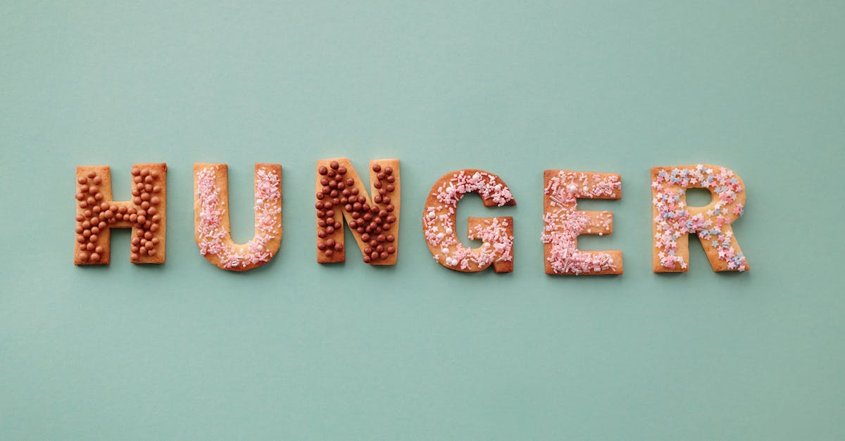 Why is hunger is not depleting on my server? - Flat Lay of Letter Shaped Cookies