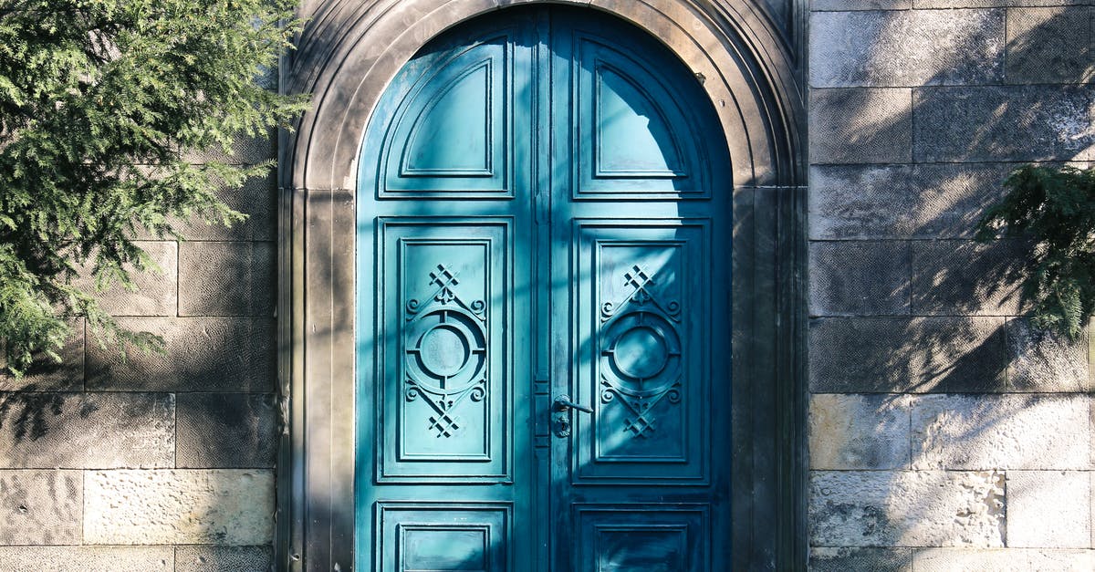 Why is my CleanBot stuck at the front door? - Closed Blue Wooden Door Why is my CleanBot stuck at the front door? - Closed Blue Wooden Door