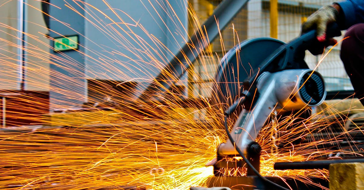 Why is my Iron Farm not working? - Cut-off Saw Cutting Metal With Sparks