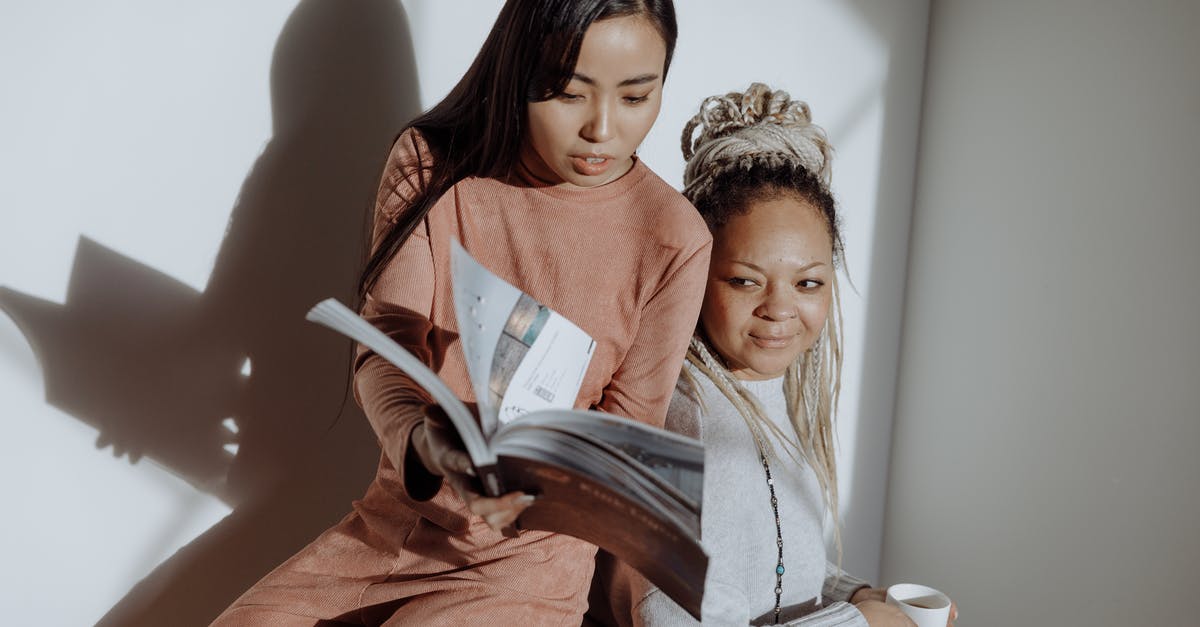 Why is Shadow being referred to as a woman? - Women Having Conversation while Looking at the Magazine Why is Shadow being referred to as a woman? - Women Having Conversation while Looking at the Magazine