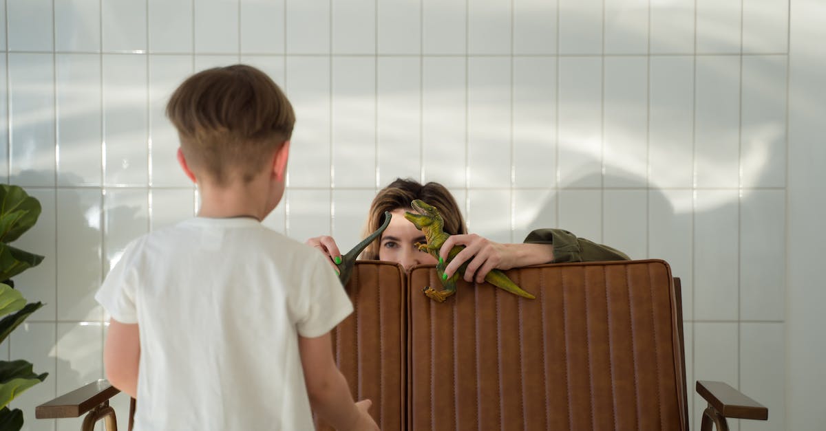 Why was Michael hiding in his sons car? - A Mother Hiding Behind the Brown Couch while Holding a Toy Dinosaur Why was Michael hiding in his sons car? - A Mother Hiding Behind the Brown Couch while Holding a Toy Dinosaur