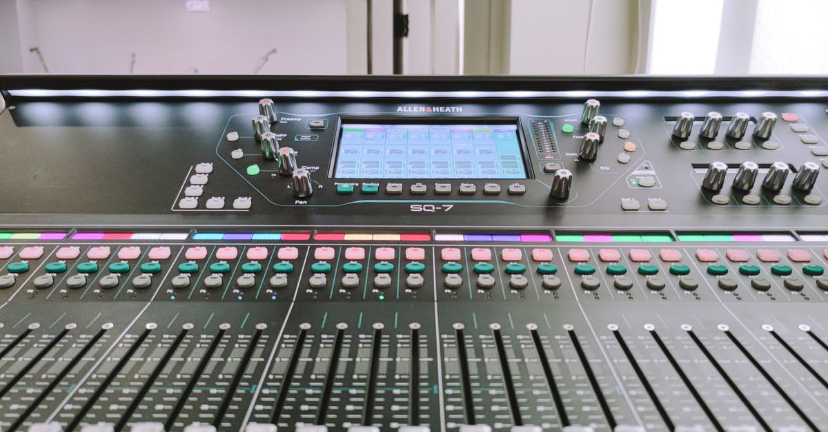 Why won't console commands work in CoD 4? - An Audio Mixer Control Panel in Close-up Shot