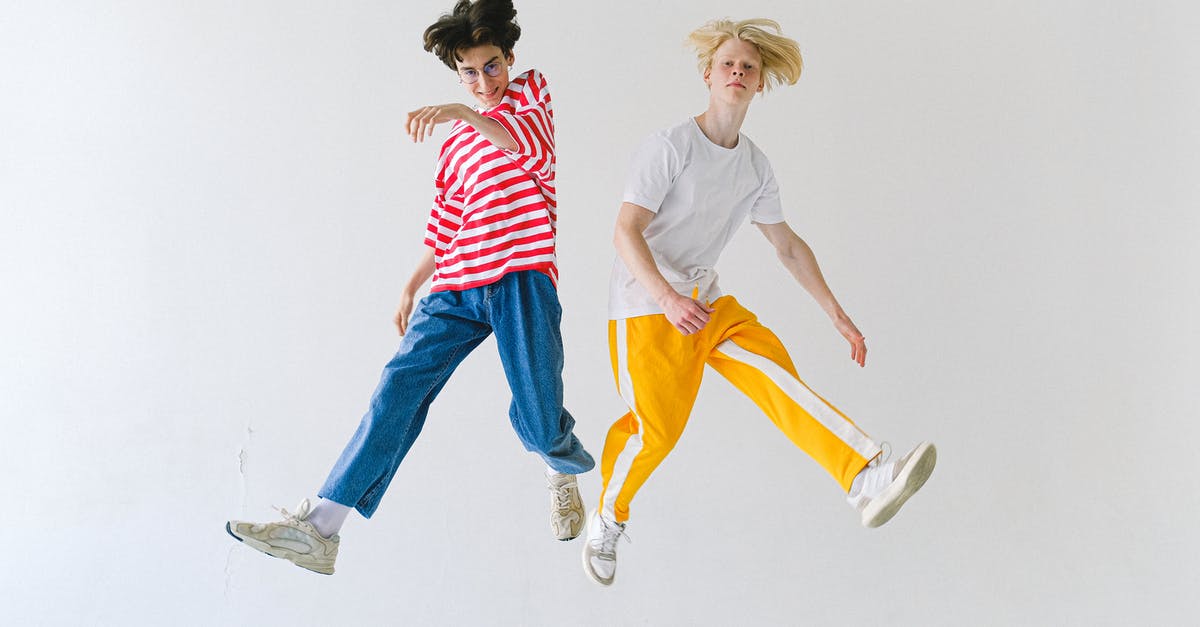 Why won't my companions react to the correct actions at all? - Cheerful friends jumping above floor and looking at camera